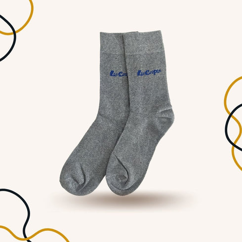 Regular Grey Crew Socks - SOXO #1 Imported Socks Brand in Pakistan